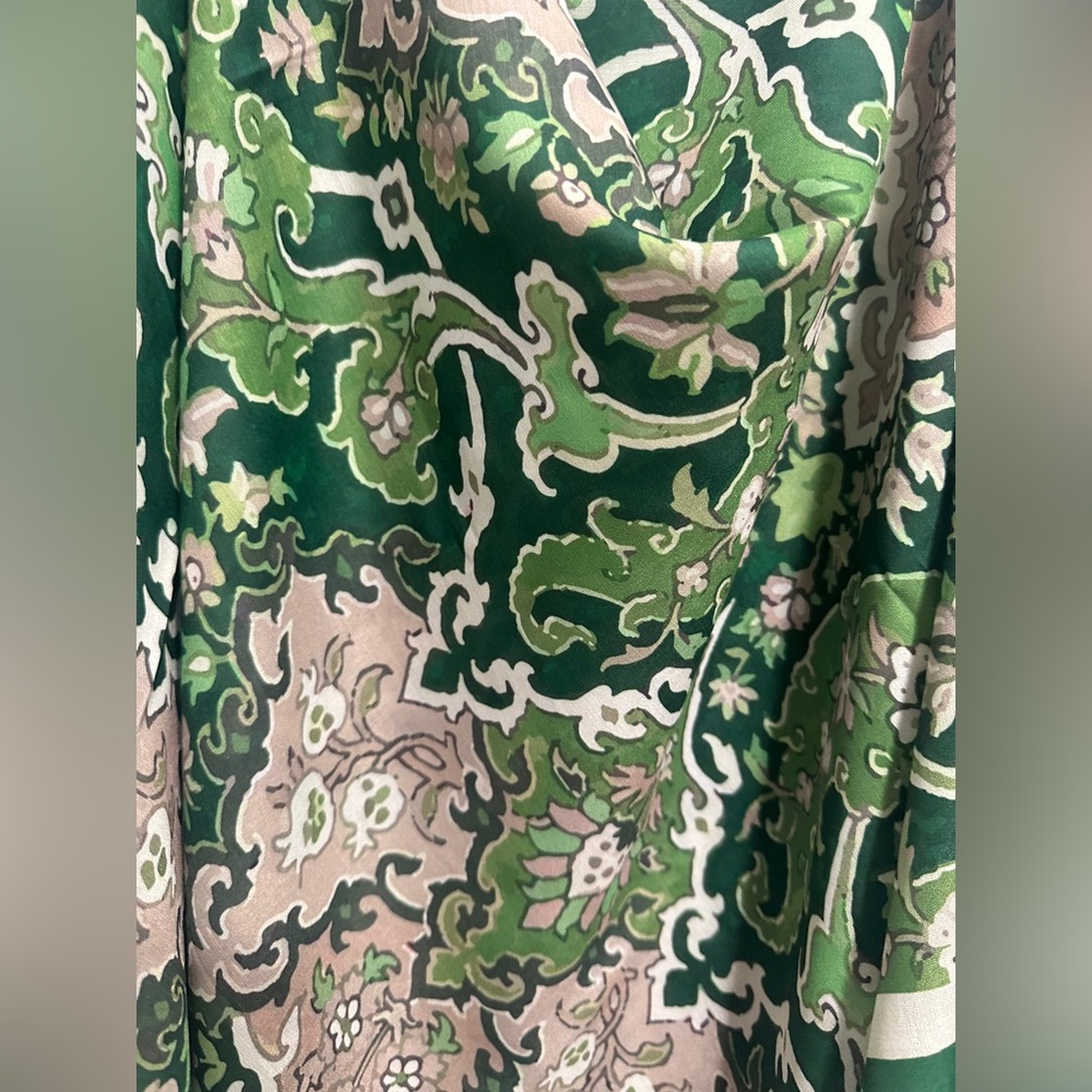 New floral cotton square scarf 52”x52” - Picture 3 of 3